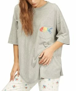 Cheapest 😉 Billabong Athletic Gray 'Wrangler' Rainbow Horse Pocket Half-Sleeve Top - Juniors ✨