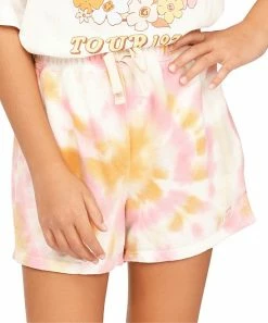 Deals ๐ Billabong Pink Tie-Dye Dreamy Drawstring Shorts - ๐ง Girls ๐