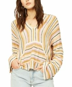 Best reviews of ✔️ Billabong Olive Moss Stripe Baja Beach Hooded Sweater - Juniors 😍