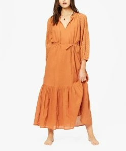Flash Sale 🔔 Billabong Bronze Crystal Cove Tie-Waist Midi 👗 Dress - Juniors 🧨