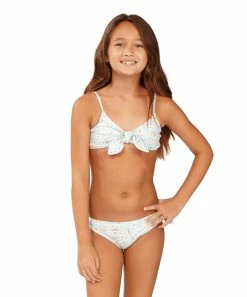Coupon 😉 Billabong Dream Blue Picked For You Bow 👙 Bikini - 👧 Girls 😉