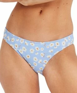 Top 10 🎁 Billabong Sweet Blue Floral Don't Be Blue Lowrider 👙 Bikini Bottoms - Juniors 👍
