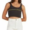 Top 10 ✨ Billabong Off-Black 'Stay Sunny' Crop Tank - Juniors 🤩