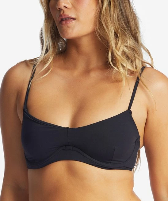 Buy 💯 Billabong Black Pebble Sol Searcher Underwire 👙 Bikini Top - Juniors 🎉 - Image 3