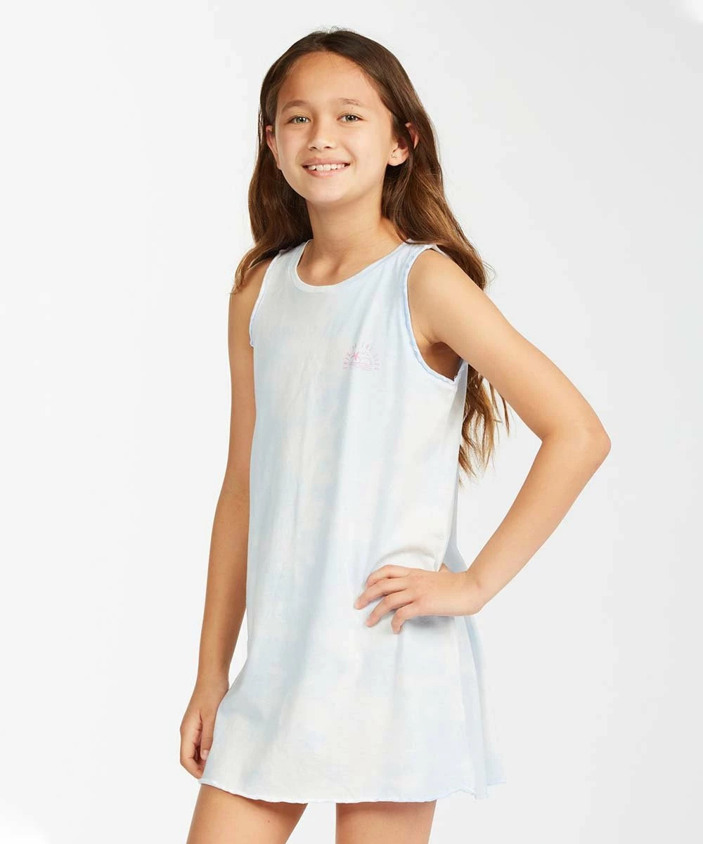 Brand new 🔥 Billabong Sweet Blue & White Kind Of Sweet Sleeveless 👗 Dress - 👧 Girls ✔️ - Image 3