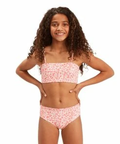 Best reviews of 😀 Billabong Just Peachy Leopard Chase Wild Bandeau 👙 Bikini - 👧 Girls 💯