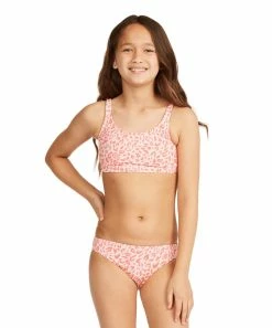 Best Pirce ✨ Billabong Just Peachy Leopard Chase Wild Tank 👙 Bikini - 👧 Girls 💯