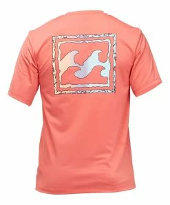 Promo 🎁 Billabong Coral Logo Crewneck Tee - Men ⭐