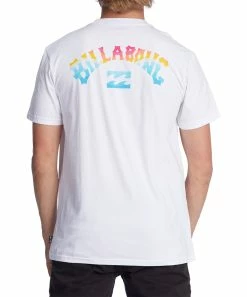 Hot Sale 🤩 Billabong White Arch Crewneck Tee - Men ✔️