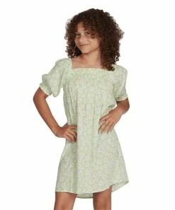Outlet 👏 Billabong Honey Dew Floral Feelin' Sweet Puff-Sleeve 👗 Dress - 👧 Girls ✔️