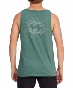 Buy 💯 Billabong Duck Green Crayon Wave Tank - Men ⌛