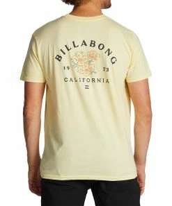 Coupon 🔔 Billabong Mellow Yellow Flora California Crewneck Tee - Men 🥰