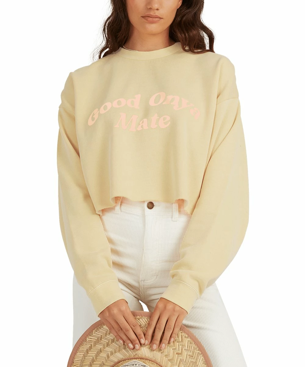 Coupon ๐ Billabong Sunburst 'Good Onya Mate' Crop Sweatshirt - Juniors ๐งจ - Image 2