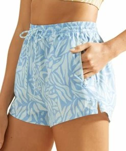Budget โญ Billabong Sea Mist Floral Adventure Pocket Drawstring Shorts - Juniors ๐