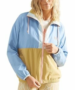 Buy ✨ Billabong Sweet Moss Color Block Daybreak Windbreaker - Juniors ✨