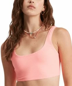 Buy 😀 Billabong Sorbet Ribbed Longline 👙 Bikini Top - Juniors 🛒