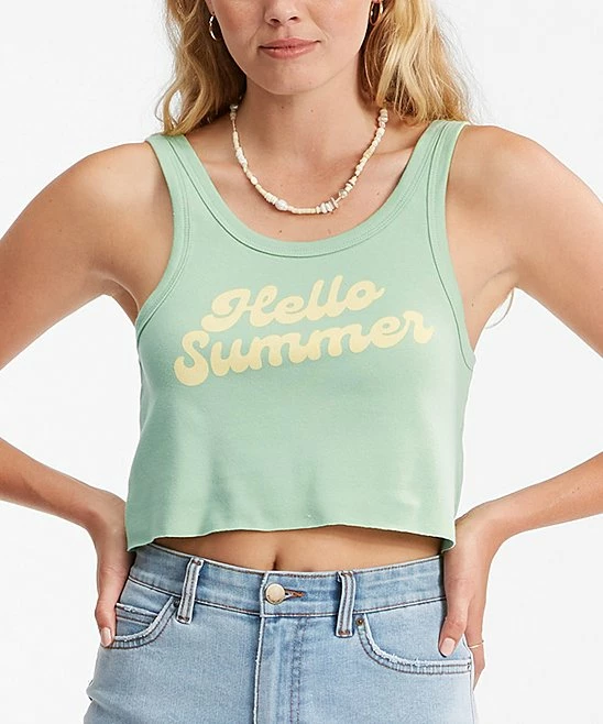Budget ๐ Billabong Mint To Be Greetings From Paradise Crop Tank - Juniors โจ - Image 5