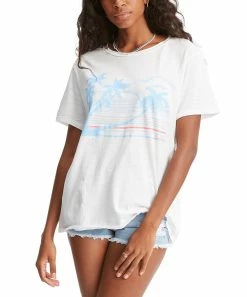 Cheap 😀 Billabong Salt Crystal Tropical Logo Crewneck Tee - Juniors 👍