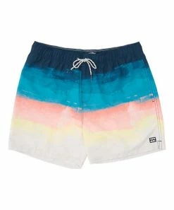 Top 10 🤩 Billabong Blue & Pink Color Block Sand Good Times Boardshorts - Boys 🔥