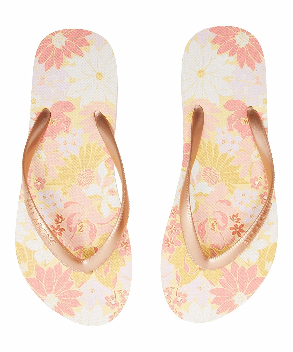 Budget ✨ Billabong Peach Pit Floral Dama Flip Flop - 👩 Women ✔️ - Image 4
