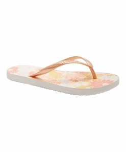 Budget ✨ Billabong Peach Pit Floral Dama Flip Flop - 👩 Women ✔️