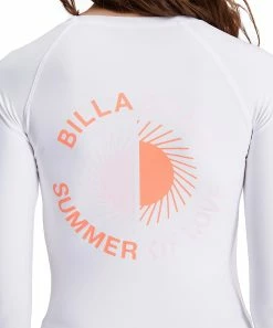 Promo ✔️ Billabong White Sol Searcher Long-Sleeve Rashguard - Juniors 🎉