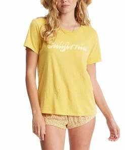 Coupon ✨ Billabong Sunburst Best Coast Scoop Neck Tee - Juniors 👍