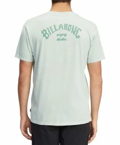 Best Sale ⌛ Billabong Seaglass Green Logo Arch Wave Tee - Men 😉