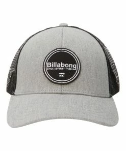 Best Sale 🌟 Billabong Light Heather Gray Logo Trucker Hat ⌛