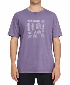 Discount 🛒 Billabong Purple Haze Quantum Wave Crewneck Tee - Men 🧨