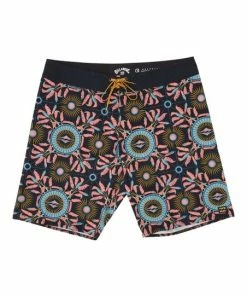 Best Pirce ❤️ Billabong Night & Pink Floral Sundays Boardshorts - Boys 💯