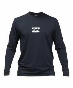 Promo 🎁 Billabong Black All Day Wave Long-Sleeve Rashguard - Men 🔔