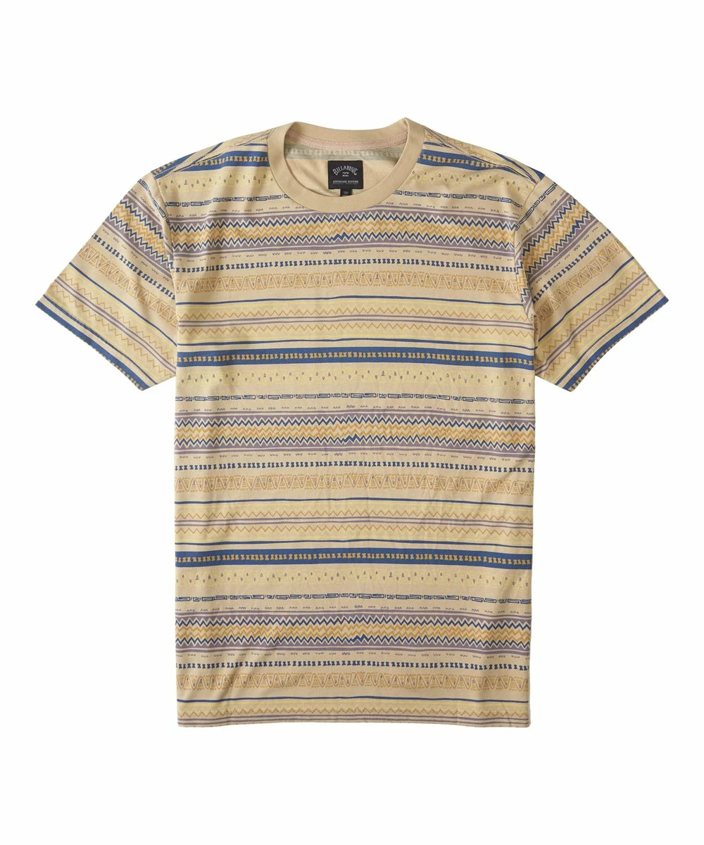 Discount 🔥 Billabong Birch & Gray Geometric Stripe Halfrack Organic Cotton Tee - Men 🤩 - Image 3