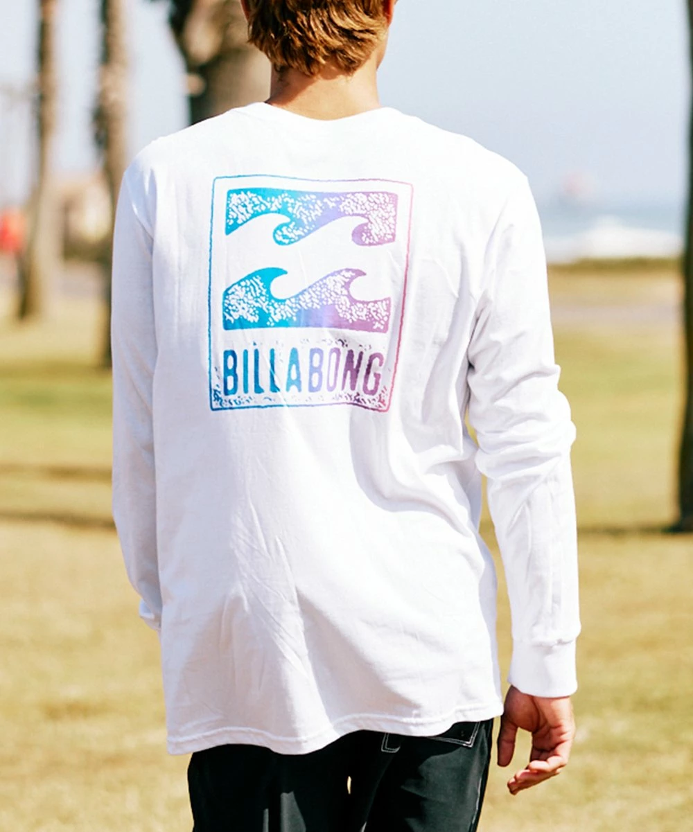 Budget ๐ Billabong White & Turquoise Logo Crayon Wave Long-Sleeve Tee - Men ๐ - Image 2