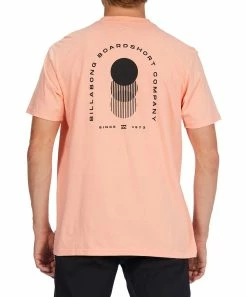 Top 10 😉 Billabong Neon Light Red Logo Steady Tee - Men ✨