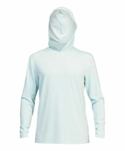 Best deal 😉 Billabong Coastal Light Blue Hooded Arch Mesh Long-Sleeve Rashguard - Men ❤️