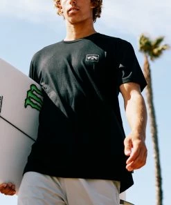 Discount 💯 Billabong Black Logo A/Div Performance Arch Organic Cotton Tee - Men 😀