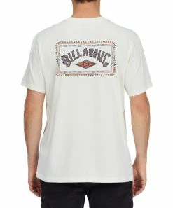 Hot Sale 😉 Billabong Off White Logo A/Div Arch Organic Cotton Tee - Men 🥰