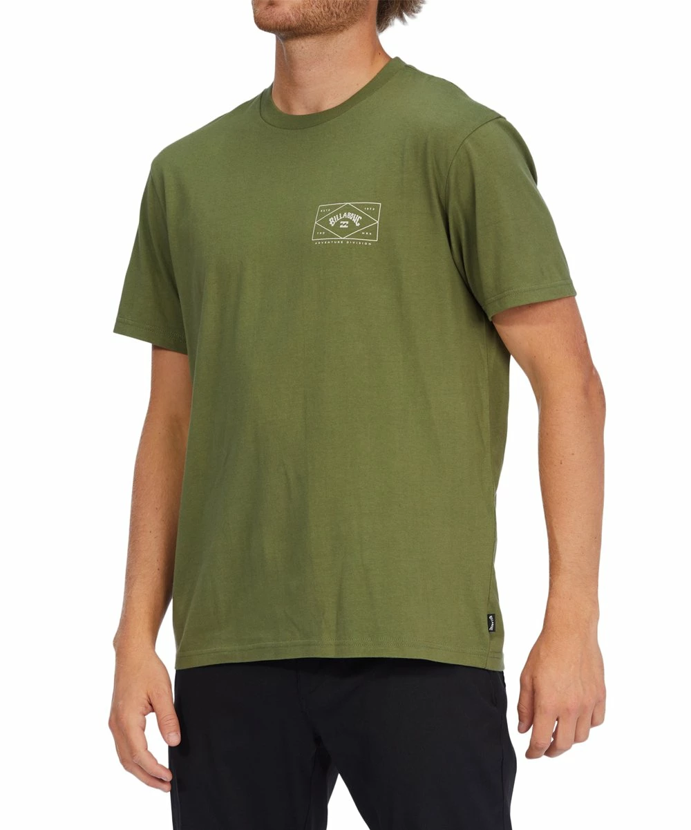 Discount ❤️ Billabong Washed Olive Logo Hardware Organic Cotton Tee - Men 🔔 - Image 3