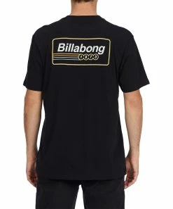 New 👏 Billabong Black Logo Walled Tee - Men 👏