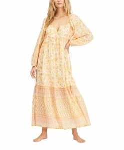 Coupon 🧨 Billabong Salt Crystal 2 Endless Sunset Maxi 👗 Dress - Juniors ⭐