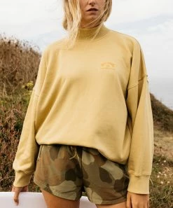 Coupon ⌛ Billabong Desert Sage Canyon Mock Neck Sweatshirt - Juniors 🛒