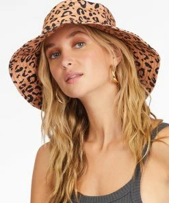 Wholesale 🔔 Billabong Desert Clay Leopard Time To Shine Bucket Hat ⭐