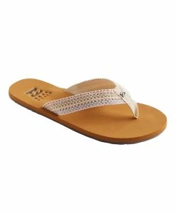 Coupon ❤️ Billabong Beige Stripe Baja Flip-Flop - 👩 Women 🎁