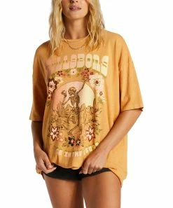 Promo 👏 Billabong Gold Dust 'Desert Dance' Oversize Tee - Juniors 👏