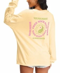 Cheap 👍 Billabong Buttermilk 'Free Your Mind' Long-Sleeve Tee - Juniors 😉